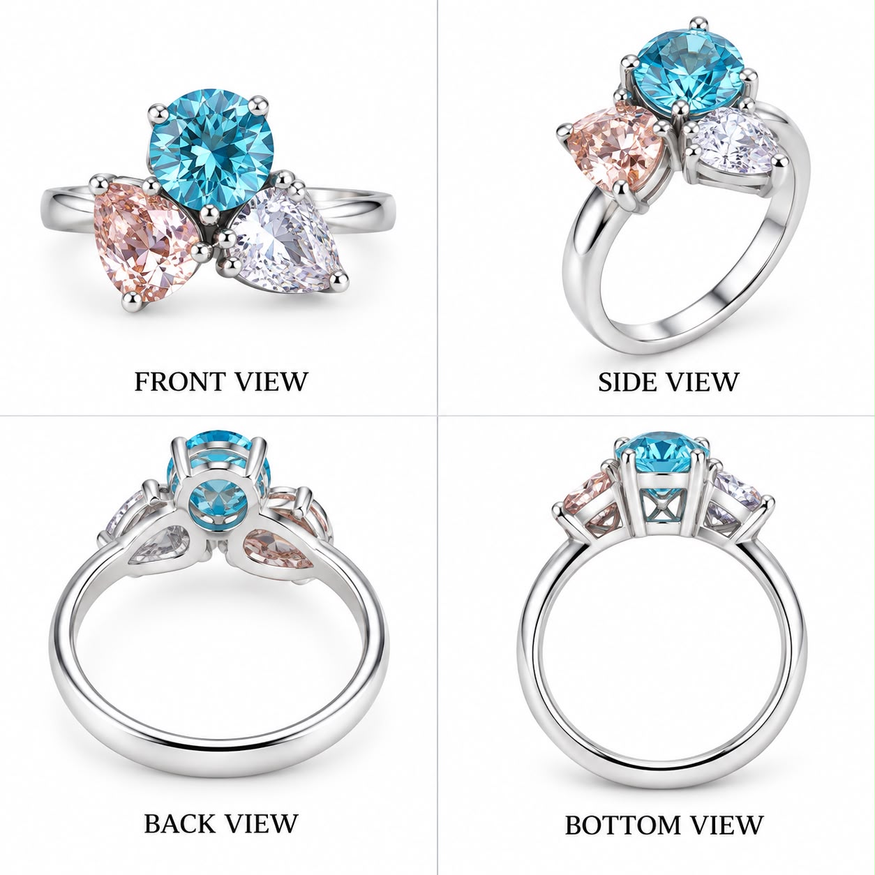 Art Deco Hexagonal Diamond Ring