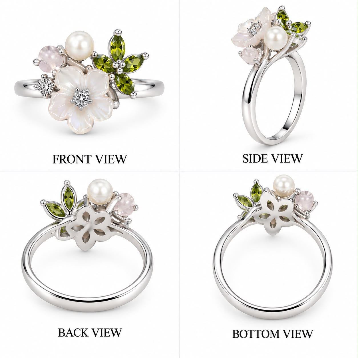 Pavé Cross-Over Cocktail Ring