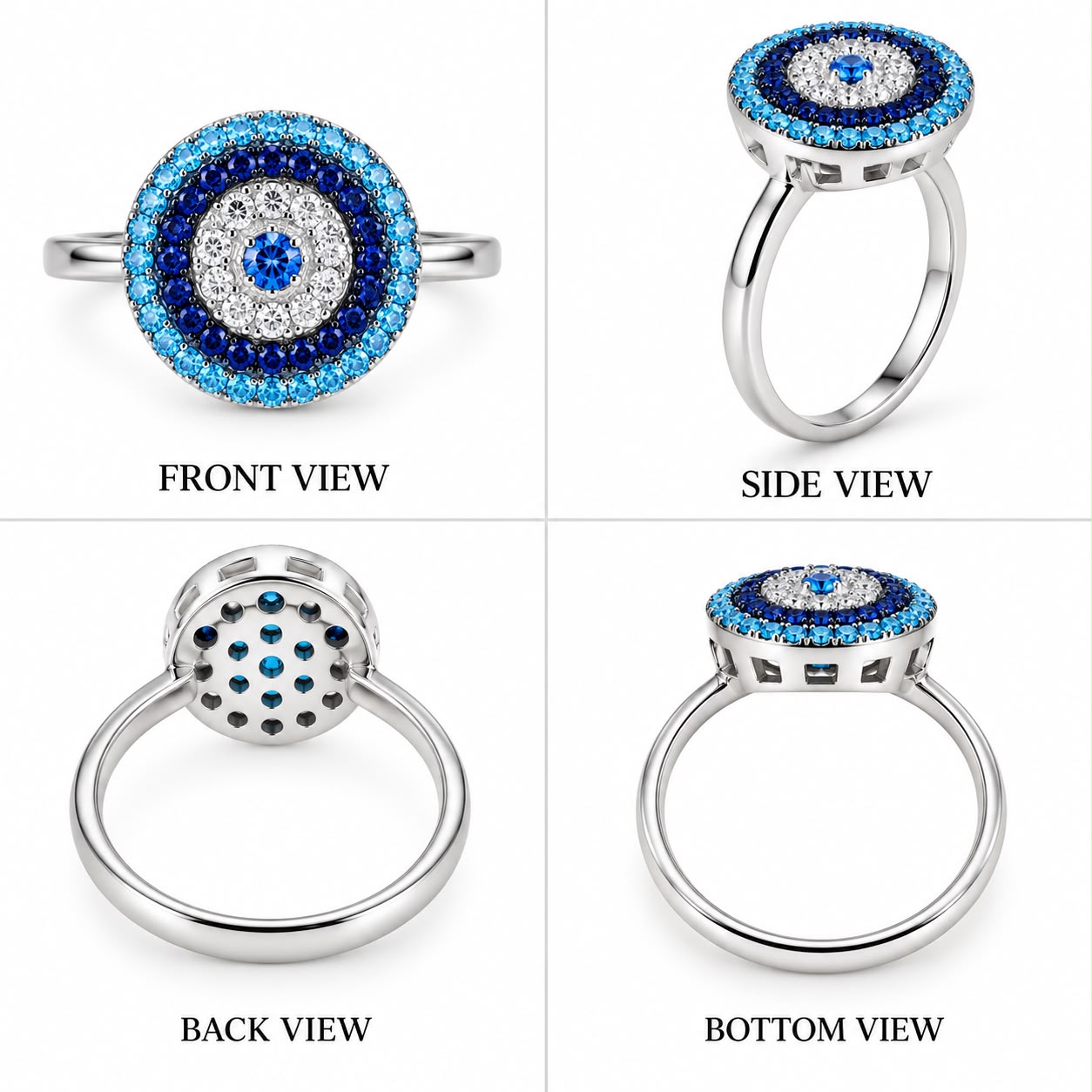 Dual Tone Interlocking Band Ring